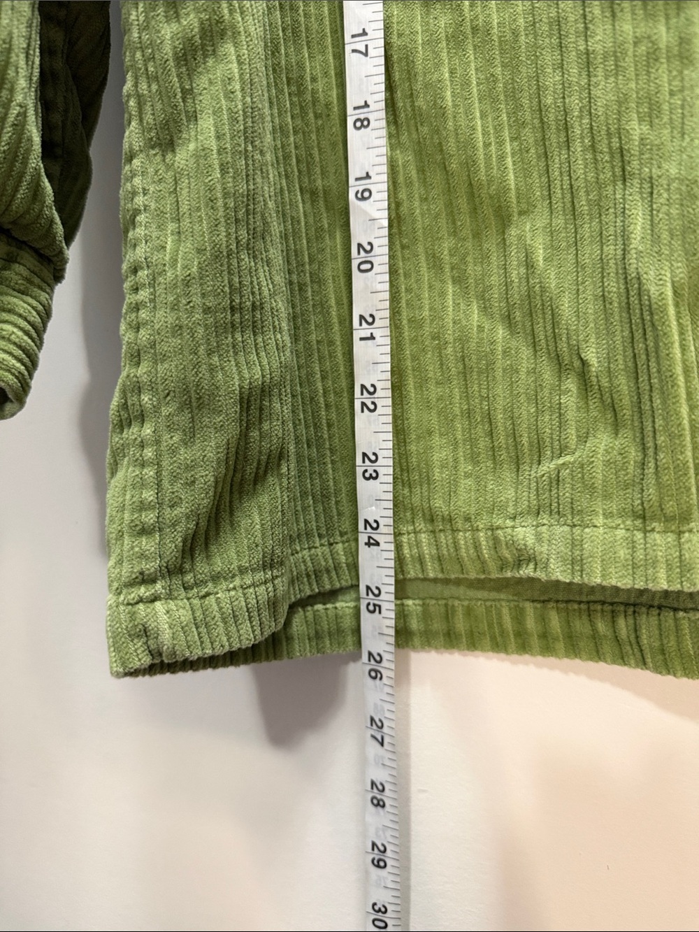 725 Originals Vintage Women’s Olive Green Corduroy Zip Shirt Jacket Size Small - Picture 10 of 13